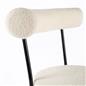 OHS Boucle Dining Chair with Metal Legs Modern Upholstered Kitchen Chair