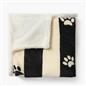 OHS Paw Pet Blanket Reversible Sherpa Fleece Dog Cats Thermal Calming Throw