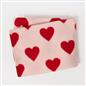 Dreamscene Love Heart Fleece Throw Over Soft Warm Bed Sofa Pink Chair Blanket
