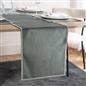OHS Piped Trim Table Mats Runner Set Matte Velvet Placemats Home Decor