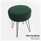 Stool Boucle Fleece Chair Dressing Table Vanity Seat Pouffe Home Spa Foot Rest