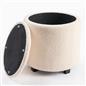 OHS Ottoman Stool Storage Boucle Vanity Seat Soft Foot Rest Pouffe Home Chair