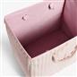 OHS Ribbed Laundry Basket with Lid Foldable Hamper Bag Washing Bin Storage