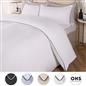 OHS Piped Edge Duvet Cover Set Soft Quilt Pillowcase Bedding Double King Size