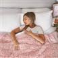 OHS Fluffy Fleece Weighted Blanket Sensory Adult Sleep Anxiety Soft Throw