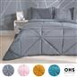 OHS Coverless Duvet Geo Quilted 7.5 TOG Bedding Set with Pillowcase Double King