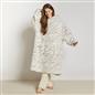 OHS Animal Prints Hoodie Blanket Sherpa Lined Fleece Wearable Throw