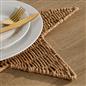 OHS Xmas Star Placemat Set Table Mats Festive Home Decor Natural Paper Rope
