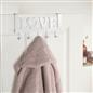 Over Door 5 Hook Clothes Coat Hanger Love Organiser Space Saving Home Decor Rail