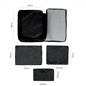 OHS Travel Bag Packing Cube Set Hand Luggage Suitcase Pouch Organiser 10pc Black