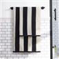 OHS Stripe 100% Cotton Bath Hand Towel Hotel Luxury Shower Soft Absorbent