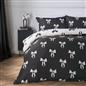 OHS Bow Reversible Duvet Cover Set with Pillowcase Polycotton Microfibre Bedding