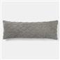 OHS Cable Knit Bolster Cuddle Cushion Fleece Back Support Filled Reading Pillow