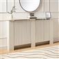 OHS Ribbed Radiator Cover Slatted Engineered Wood Side Board S M L Cabinet Shelf