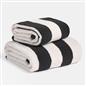 OHS Stripe 100% Cotton Bath Hand Towel Hotel Luxury Shower Soft Absorbent