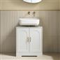 OHS Arch Under Sink Bathroom Cabinet with 2 Doors Wooden Under Basin Storage