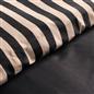 OHS Stripe Edge Bedding Set Microfibre Duvet Cover with Pillowcase