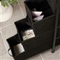 Narrow 4 Drawer Storage Cabinet Bedside Table Unit Clothes Home Fabric Organiser