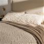 OHS Cable Knit Bolster Cuddle Cushion Fleece Back Support Filled Reading Pillow