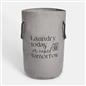 OHS Slogan Laundry Bag Foldable Hamper Basket Washing Bin Clothes Storage