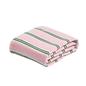 OHS Stripes Print Throw Soft Blanket Polar Fleece Lightweight Bedspread