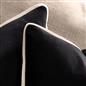 OHS Piped Edge Cushion Covers Matte Velvet Soft Luxury 2/4 Square Pillowcases