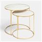 OHS Manhattan Nesting Table Stacking Coffee Side Wooden Effect Tables Set of 2/3