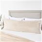 OHS Ribbed Bolster Pillow Faux Fur Long Luxury Soft Maternity Support Cushion