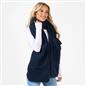 OHS Long Teddy Fleece Scarf Pocket Soft Wrap Plush Womens Shawl Neck Hand Warmer