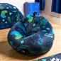 OHS Kids Playing Bean Bag Chair Filled Printed Gaming Beanbags