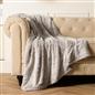 Faux Fur Fleece Throw Bed Blanket Plush Two Tone Warm Super Soft Sofa Bedspread