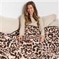 OHS Leopard Weighted Blanket 8kg Quilted Throw Sensory Sleep Anxiety Therapy