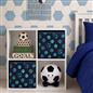 OHS Kids Storage Box Cube Printed Folding 2 Pack Space Saving Shoe Toy Organiser
