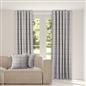 OHS Check Eyelet Curtains Pair Thermal Ring Top Textured Woven Ready Made