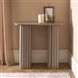 OHS Madison Console Table Ribbed Engineered Wood Entryway Display Unit Decor