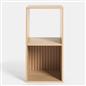 OHS Dallas Cube Storage Wood Effect Bookcase Freestanding Open Shelf Unit