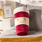 OHS Coffee Cup Cushion Decorative Filled Scatter Throw Pillow Home Decor