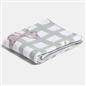 OHS Bow Gingham Throw Soft Blanket Polar Fleece Lightweight Bedspread
