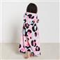 OHS Kids Hooded Throw Novelty Print Flannel Fleece Winter Warm Wearable Blanket