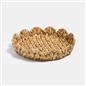 OHS Scallop Seagrass Tray Water Hyacinth Decorative Organiser Storage Basket