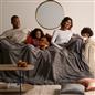 OHS Cable Knit Throw Soft Fleece Family Large Blanket Thermal Bedspread