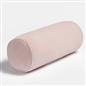 OHS Piped Edge Bolster Cushion Matte Velvet Bedroom Sofa Plump Filled Pillow