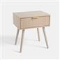 OHS Venice Nightstand Bedside Table 1 Drawer End Side Storage Cabinet