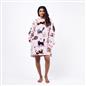 OHS Pet Print Loungewear Set Hoodie Blanket Sherpa Lined Fleece Winter Nightwear