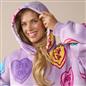 Hoodie Blanket Candy Heart Wearable Throw Oversized Giant Sherpa Fleece Plush