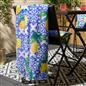 OHS Lemon Print Throw Soft Polar Fleece Lightweight Blanket - 120 x 150cm