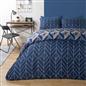 Geo Duvet Cover Bedding Set Pillowcase Reversible Quilt Soft Chevron Double King
