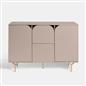 OHS Curved Look Sideboard Display Unit Buffet Cabinet Sideboard Cupboard Storage