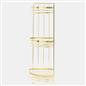 OHS 3 Tier Shower Caddy Bathroom Organiser Plastic Freestanding Corner Shelf