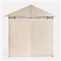 OHS Metal Garden Gazebo with Curtains Outdoor Party Tent Canopy Waterproof